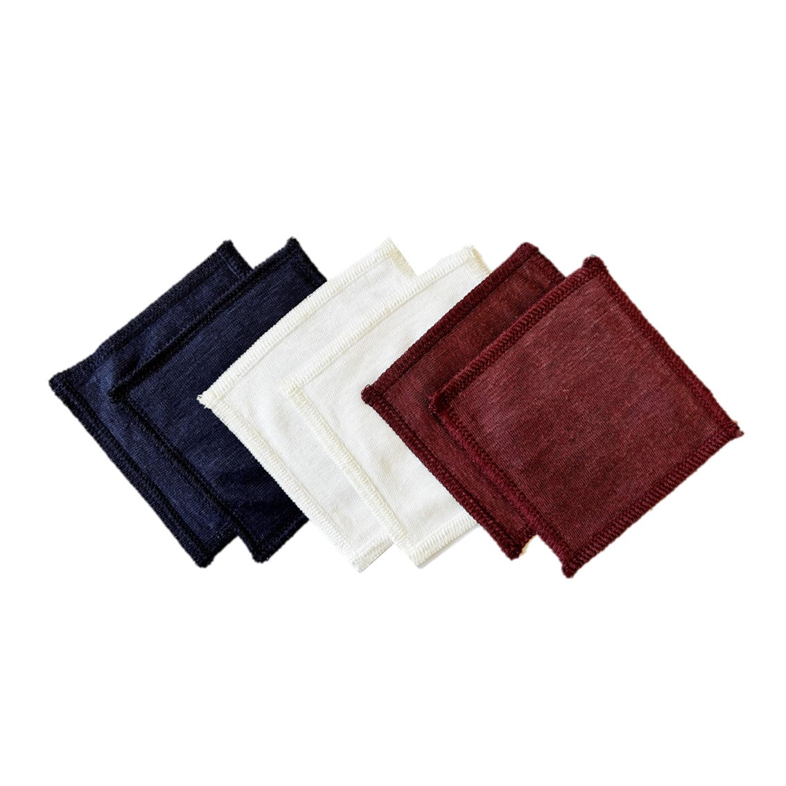 Lot de 6 Lingettes en lin bio pack tricolore MIF