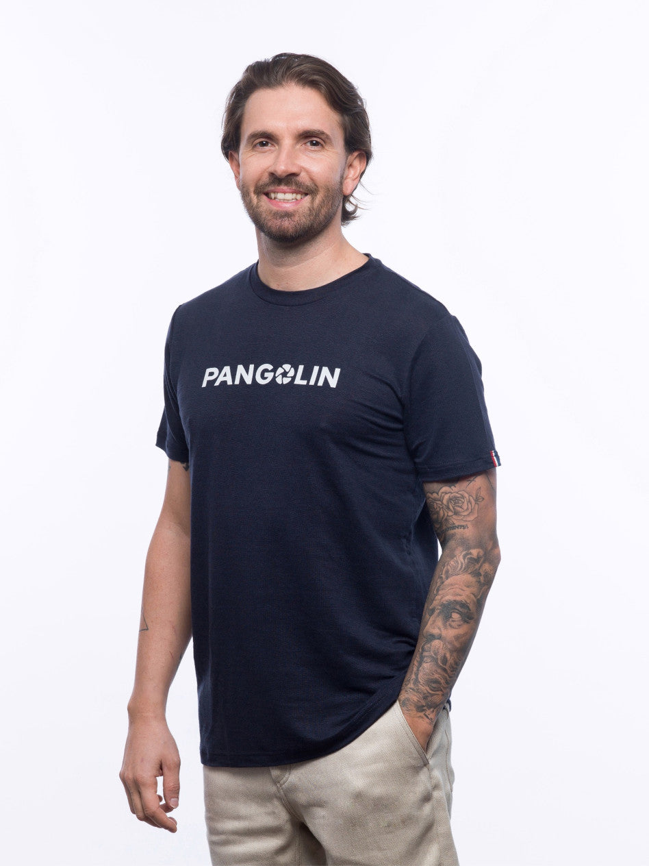 T-shirt Iconic Lin | Col rond | bleu