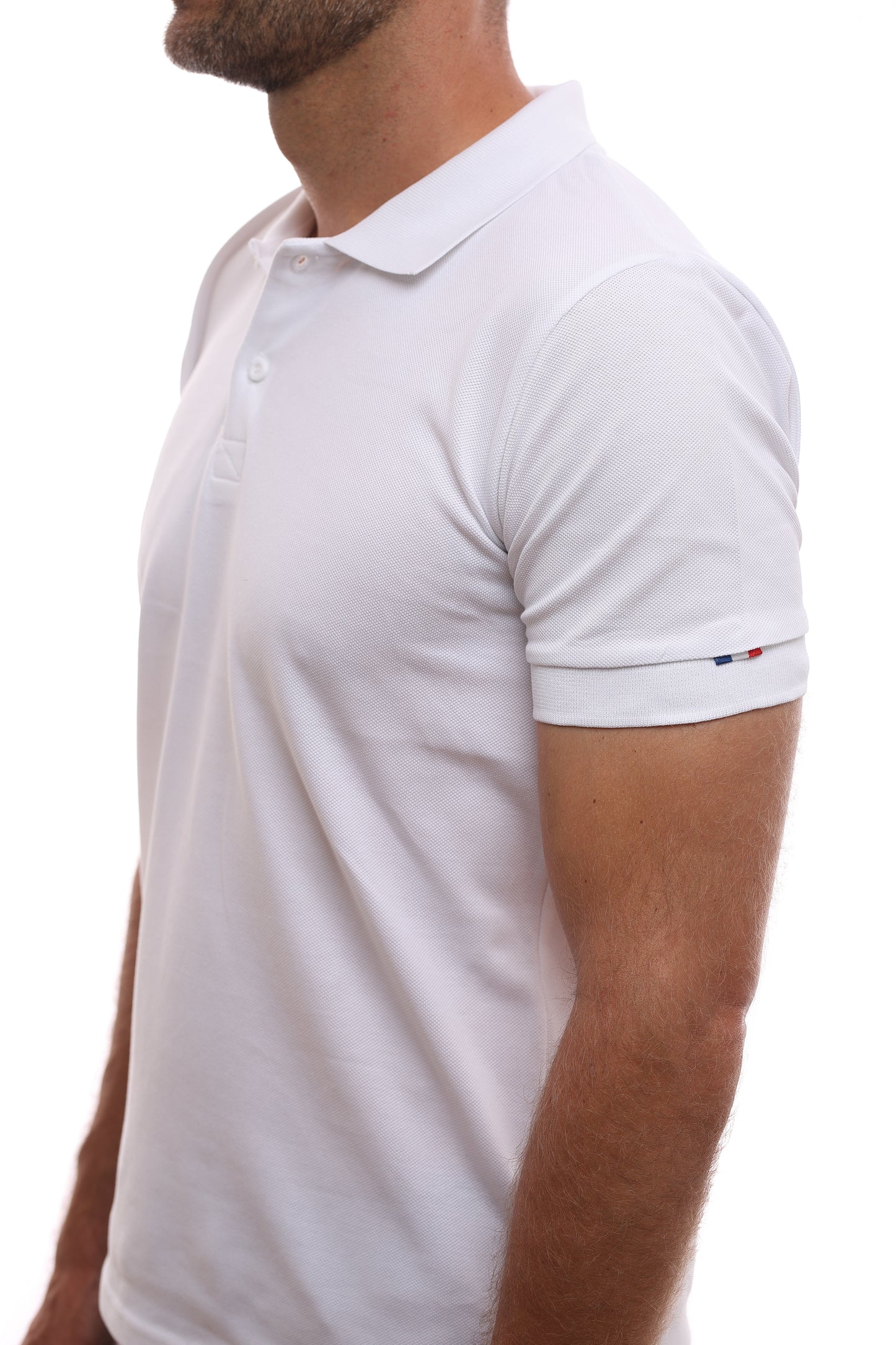 POLO HOMME COTON BIO BLANC