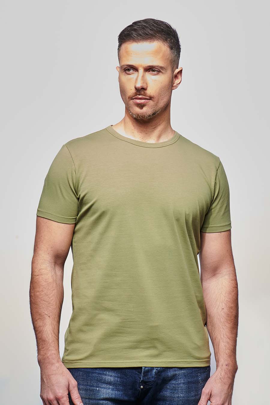EMPREINTE TEE HOMME COTON BIO KAKI