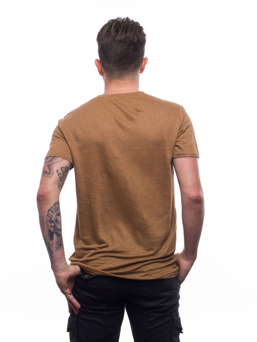 Homme | Col rond | camel
