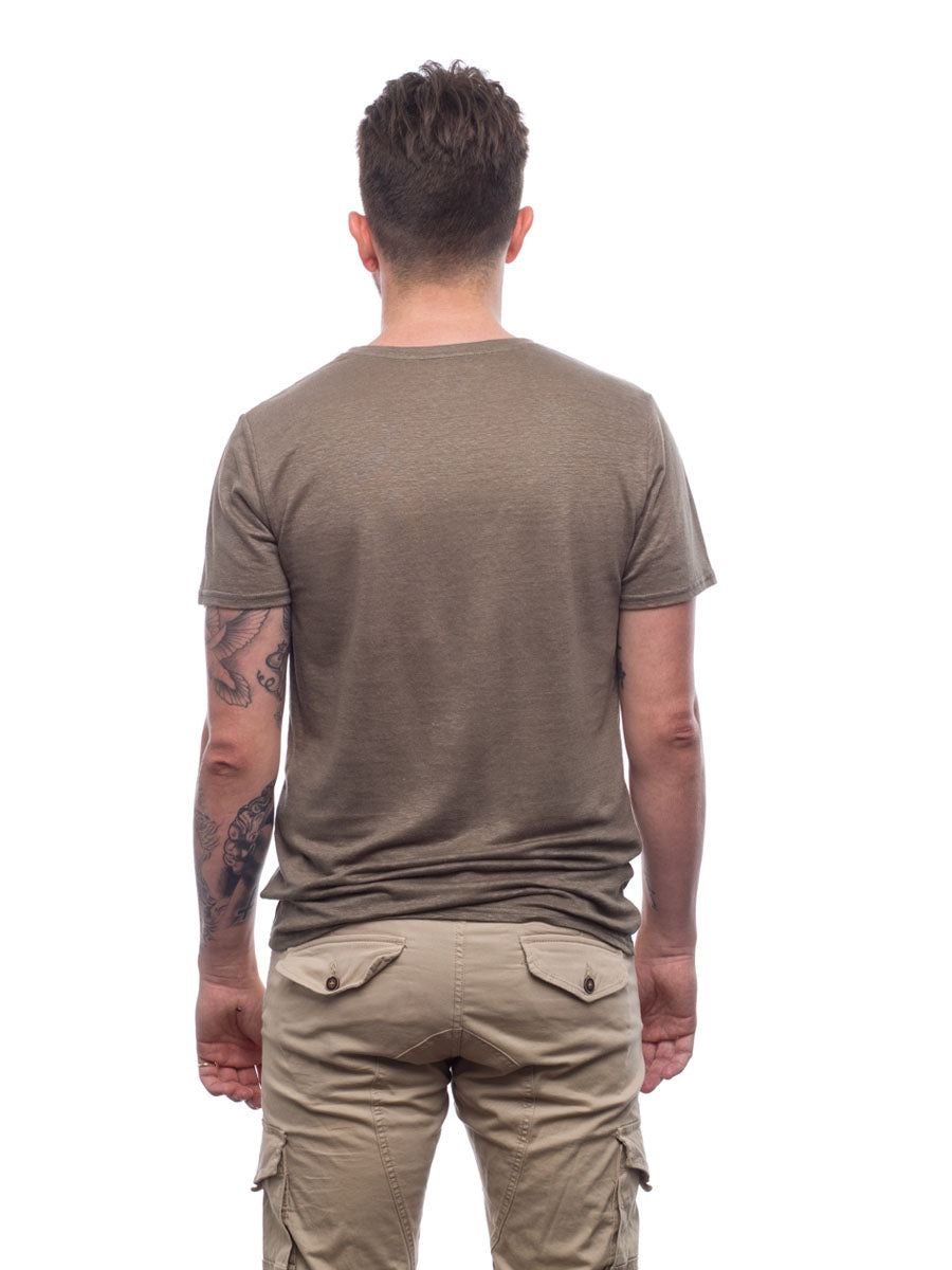 Homme | Col rond | kaki