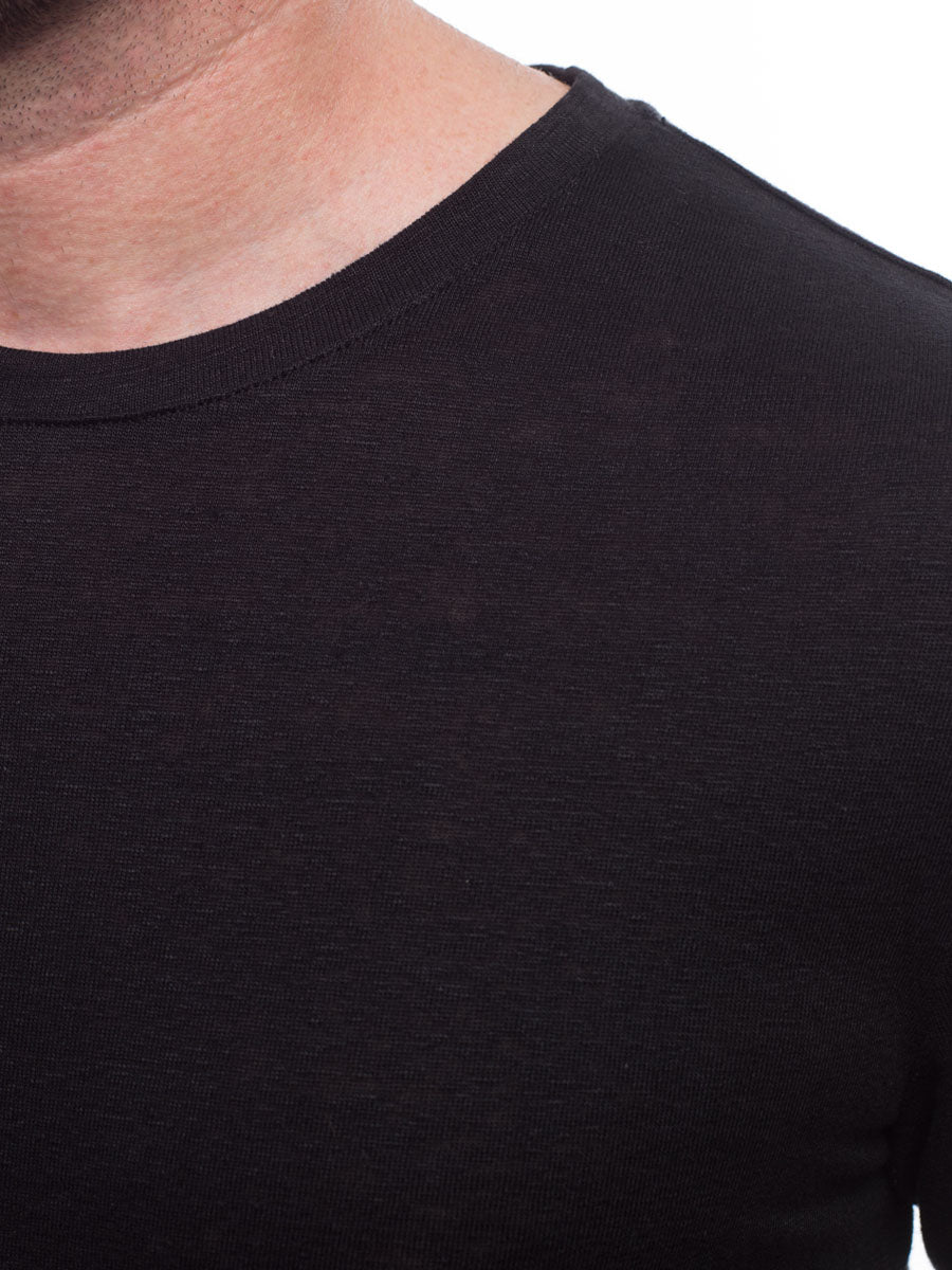 Homme | Col rond | noir