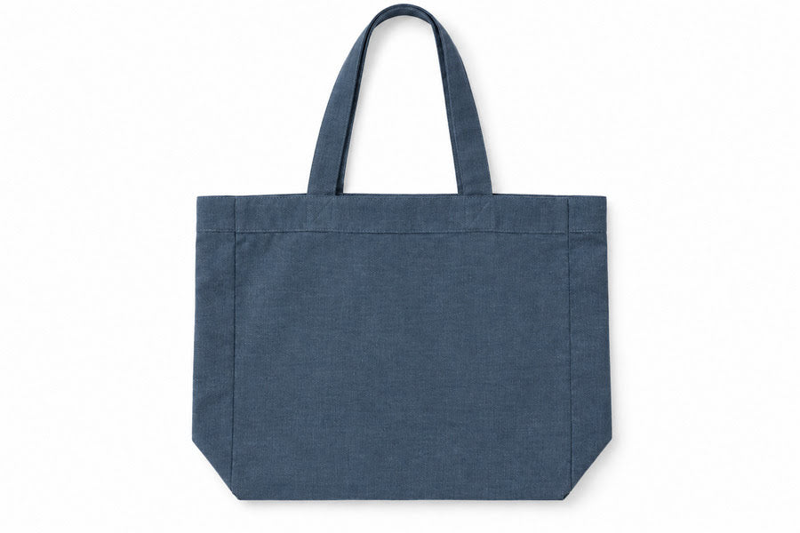 Grand cabas en lin | Bleu Marin
