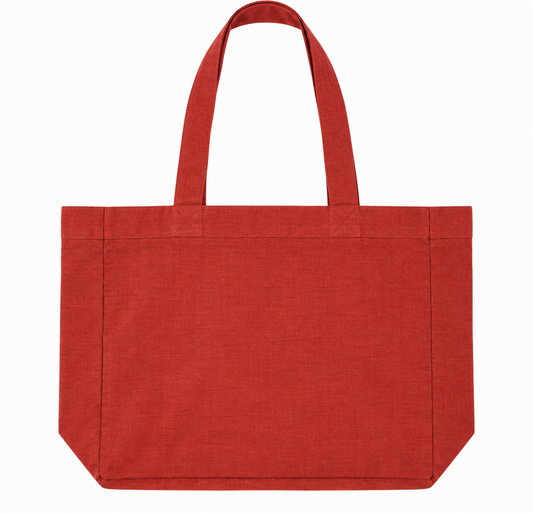 Grand cabas en lin | Terracotta