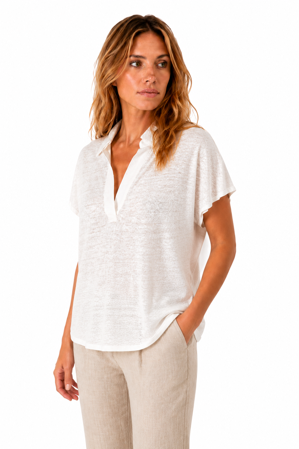 Femme | Polo | lin Ecru