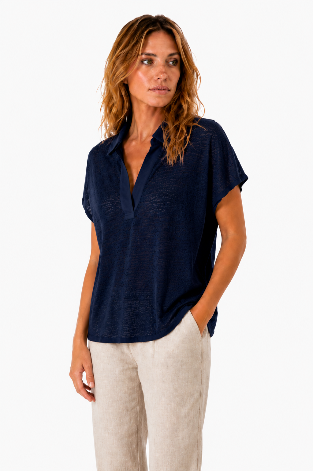 Femme | Polo | Marine