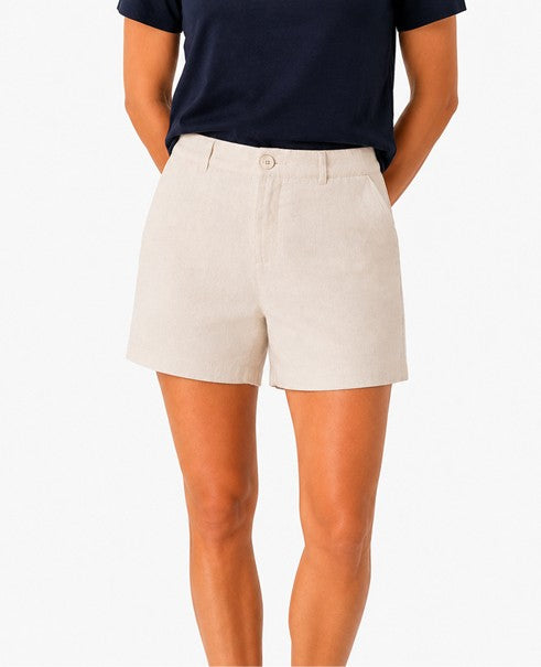 Femme | Short | lin Ecru