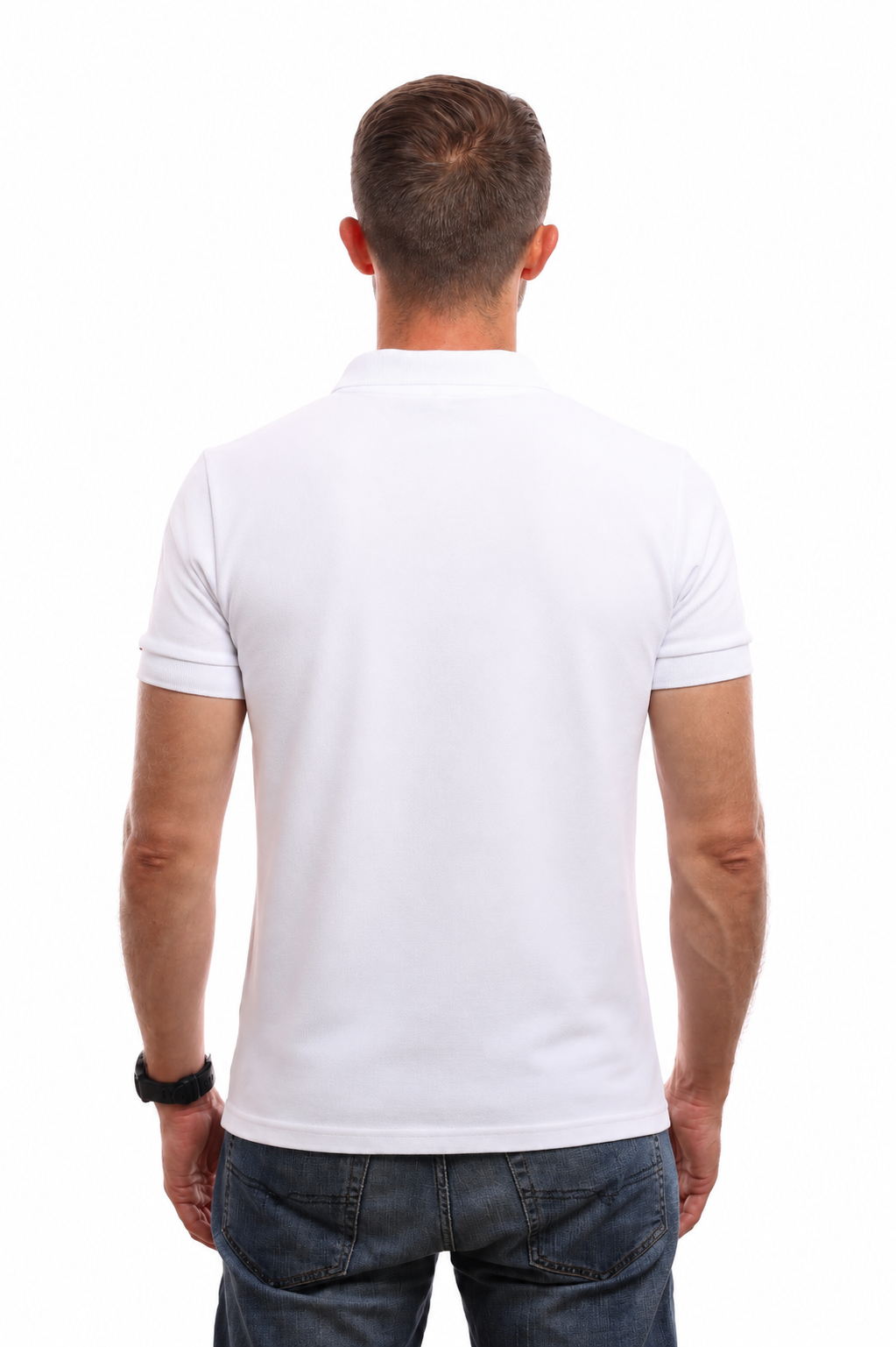POLO HOMME COTON BIO BLANC