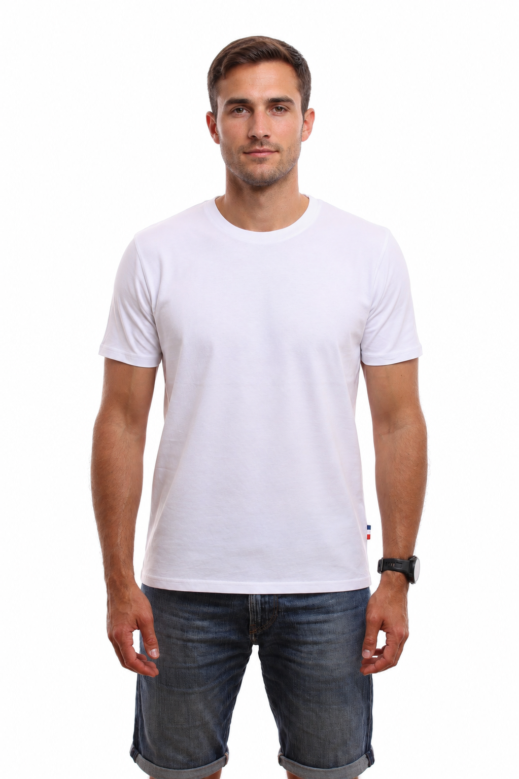 TEE HOMME COTON BIO BLANC