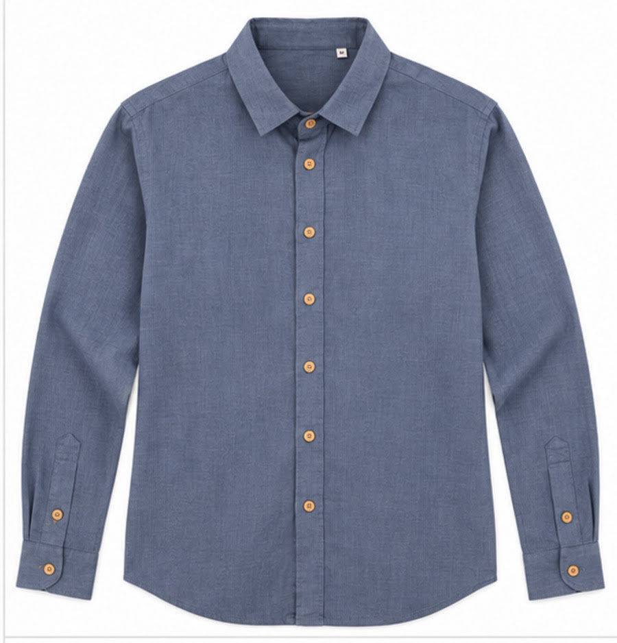 Chemise Chanvre | Homme | Bleu Horizon