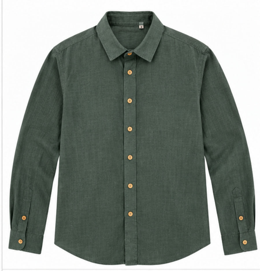 Chemise Chanvre | Homme | Vert Sylvestre