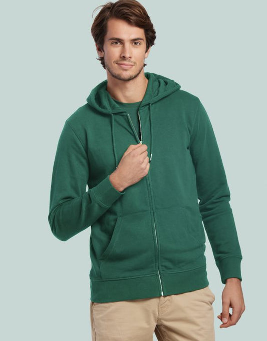 HOODIE ZIP CAP MIXTE VERT