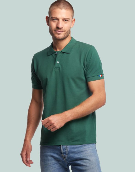 POLO HOMME COTON BIO VERT