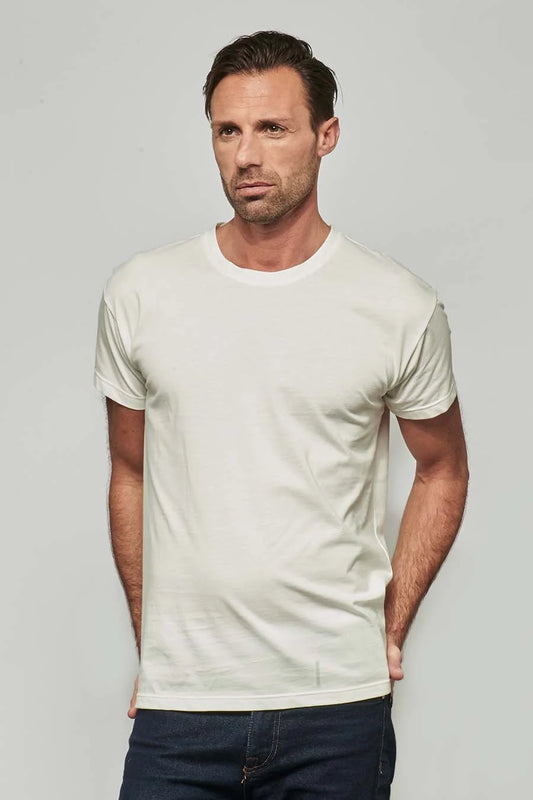 EMPREINTE TEE HOMME COTON BIO BLANC ECRU