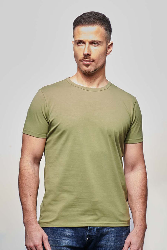 EMPREINTE TEE HOMME COTON BIO KAKI