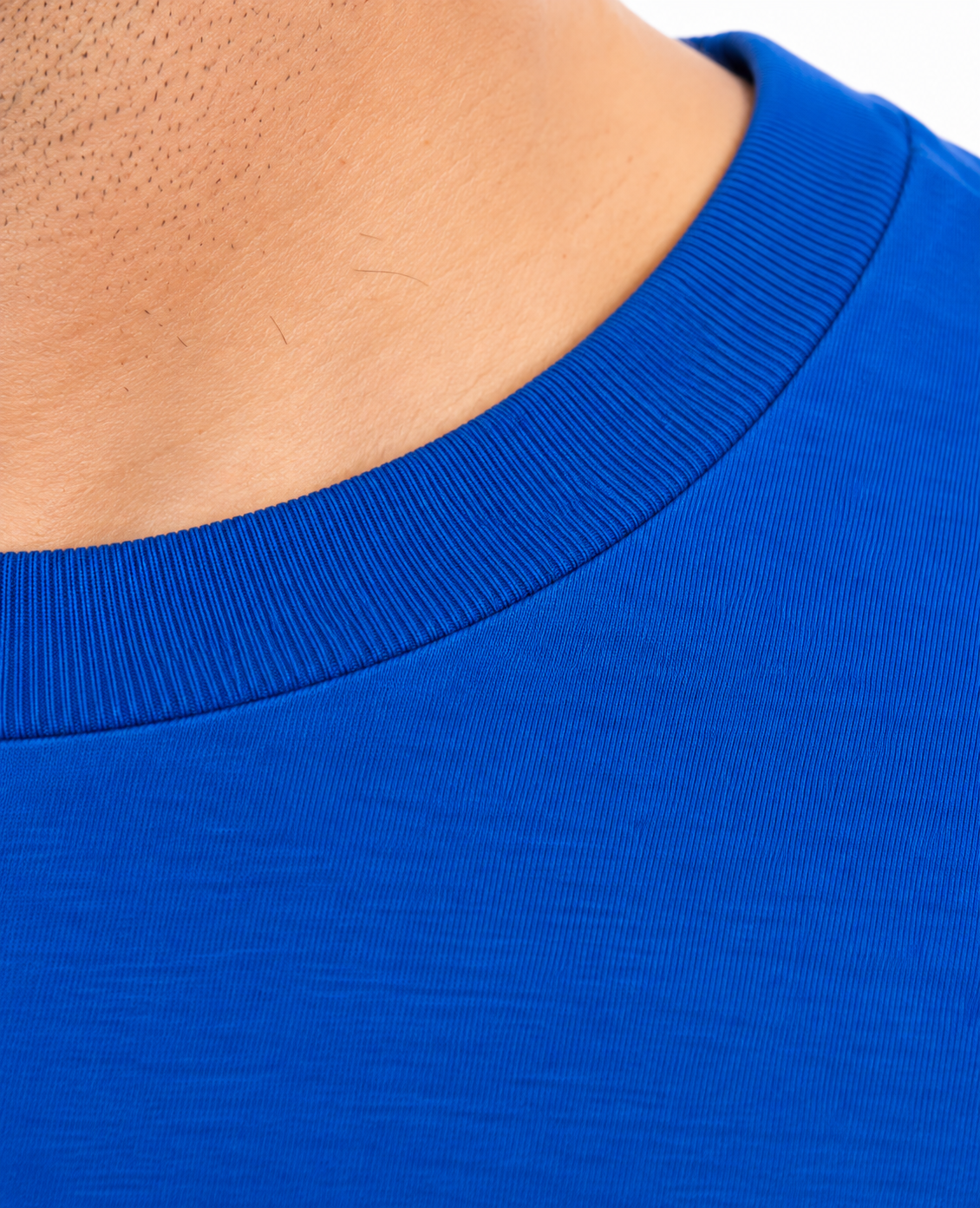 TEE HOMME COTON BIO BLEU ROI
