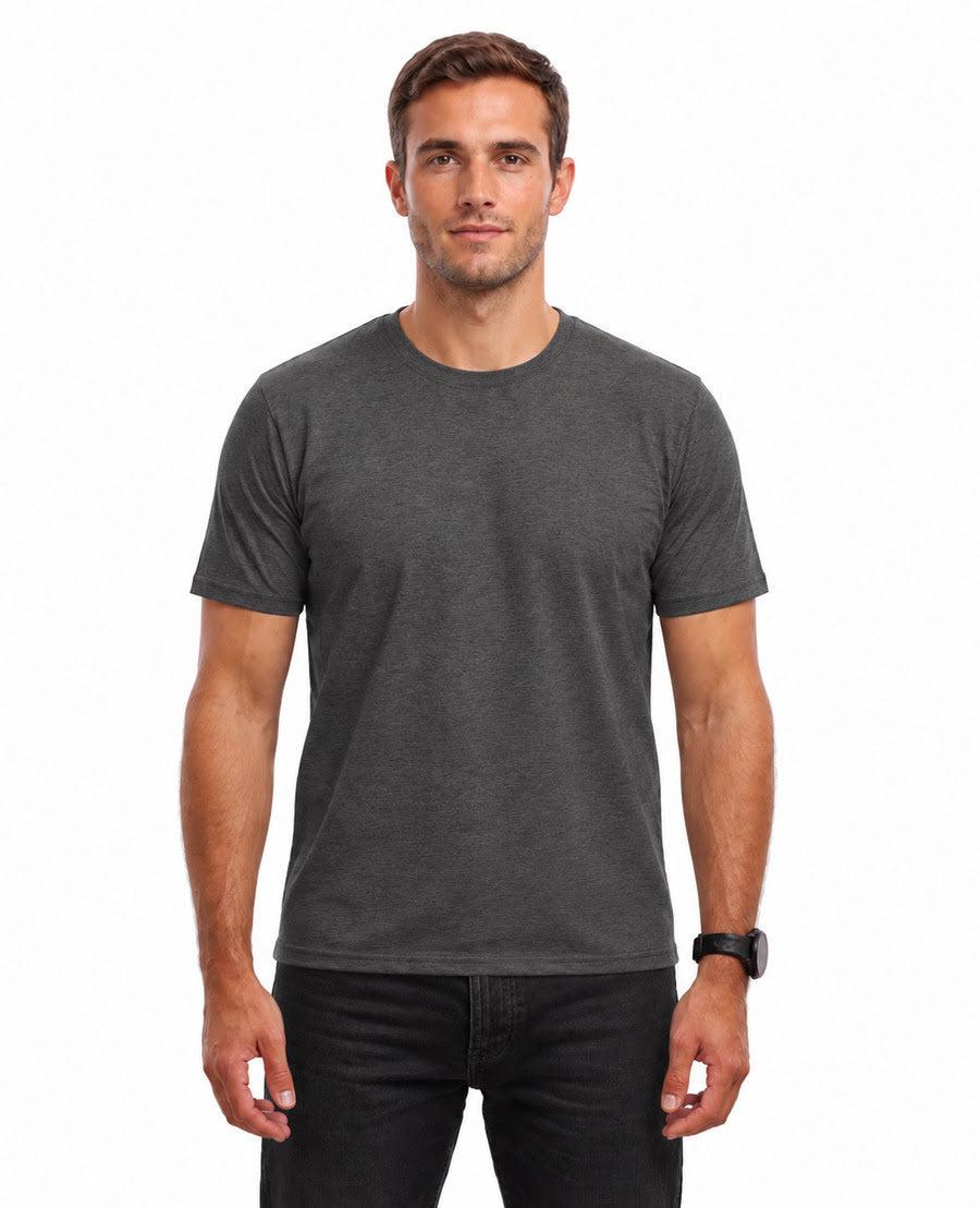 TEE HOMME COTON BIO GRIS FONCÉ