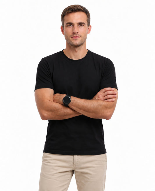 TEE HOMME COTON BIO NOIR