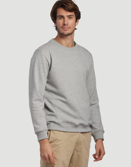 SWEAT MIXTE GRIS CLAIR
