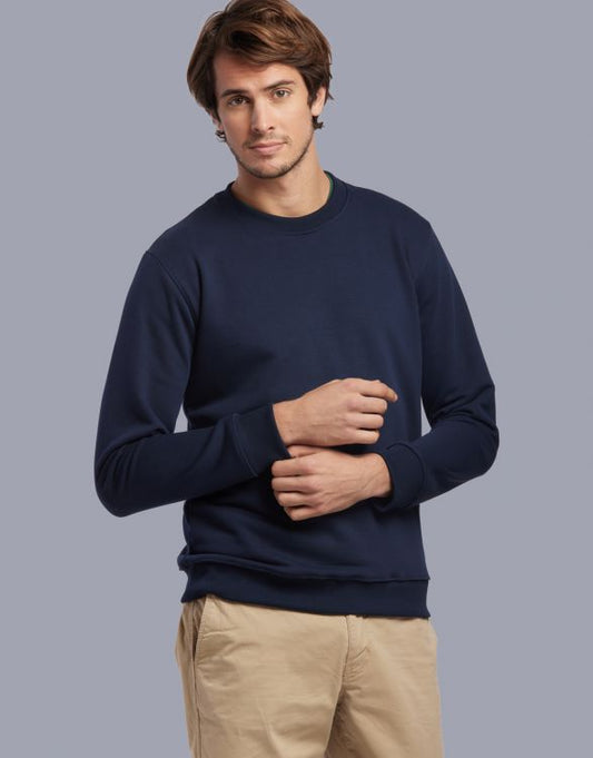 SWEAT MIXTE MARINE