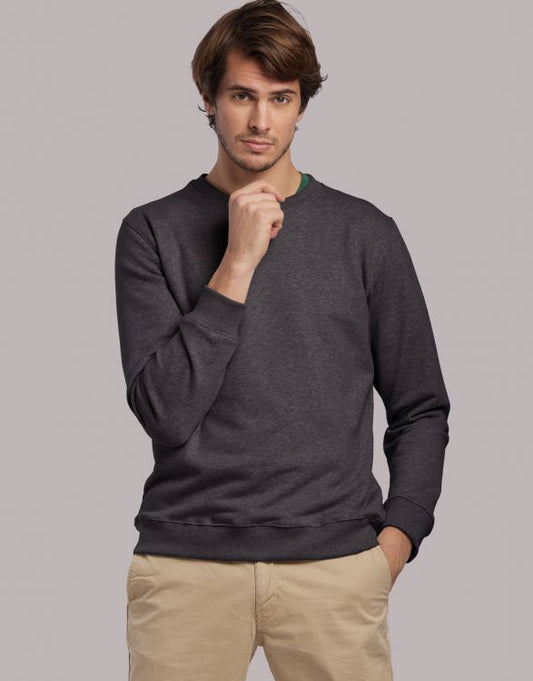 SWEAT MIXTE GRIS FONCE